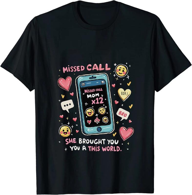 [100% Cotton] Missed Call Mom Reminder Emoji Pop T-Shirt Hoodie, Sweatshirt | HypeDripTees.com
