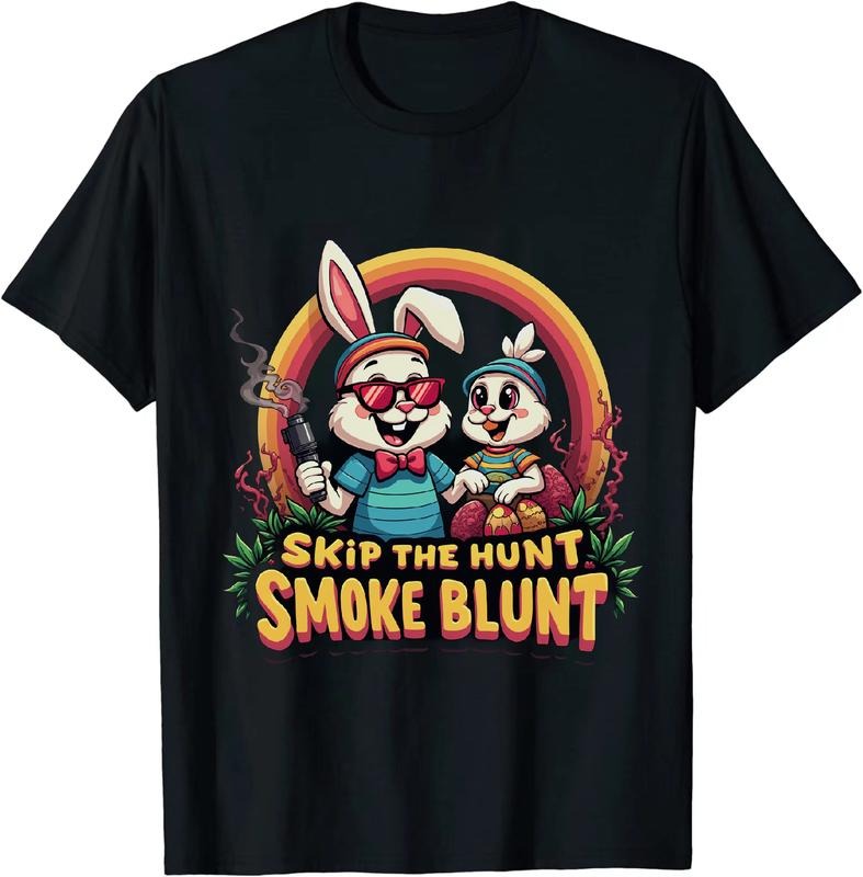 [100% Cotton] Mogul Easter 4 20 25 Bunny Duck T - Shirt With Greenery Hoodie, Sweatshirt | HypeDripTees.com