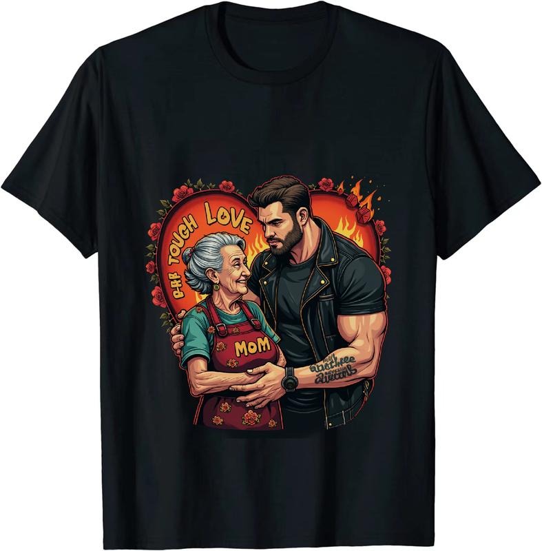 [100% Cotton] Mom And Son Flames Love Warmth Family Bond T-Shirt Design Hoodie, Sweatshirt | HypeDripTees.com