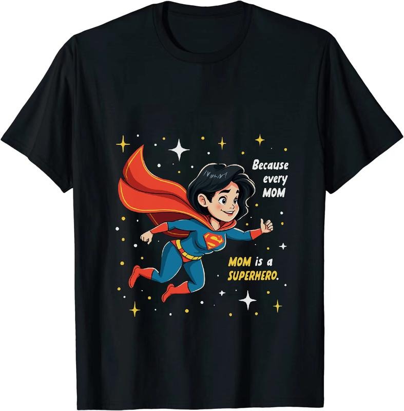 [100% Cotton] Mom Is A Superhero Flying With Cape S Emblem T-Shirt Hoodie, Sweatshirt | HypeDripTees.com