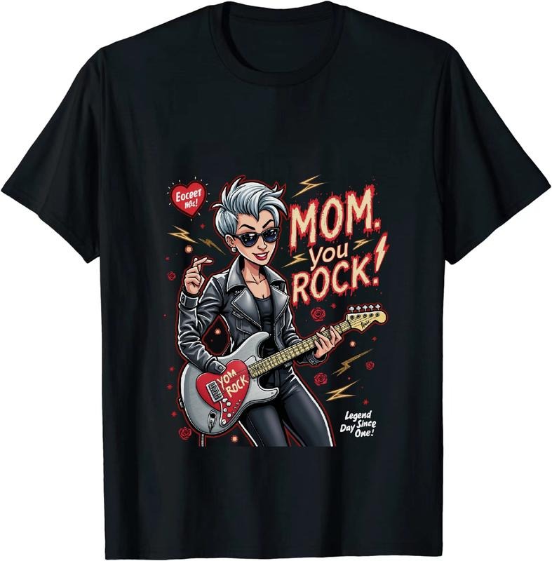 [100% Cotton] Mom You Rock Legend Electric Guitar Player T-Shirt Hoodie, Sweatshirt | HypeDripTees.com