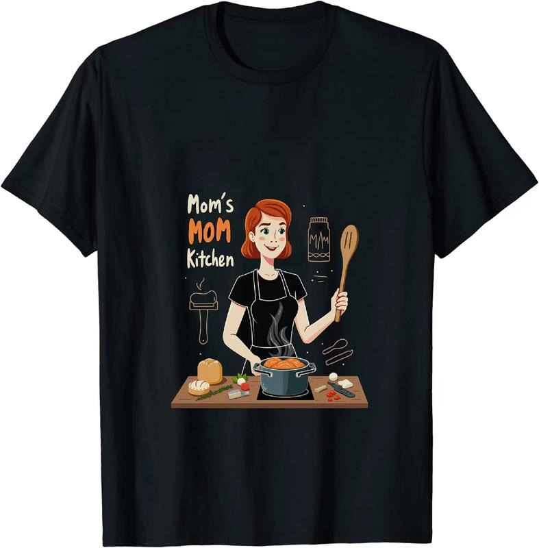 [100% Cotton] Moms Kitchen Cooking Apron Wooden Spoon T-Shirt Hoodie, Sweatshirt | HypeDripTees.com