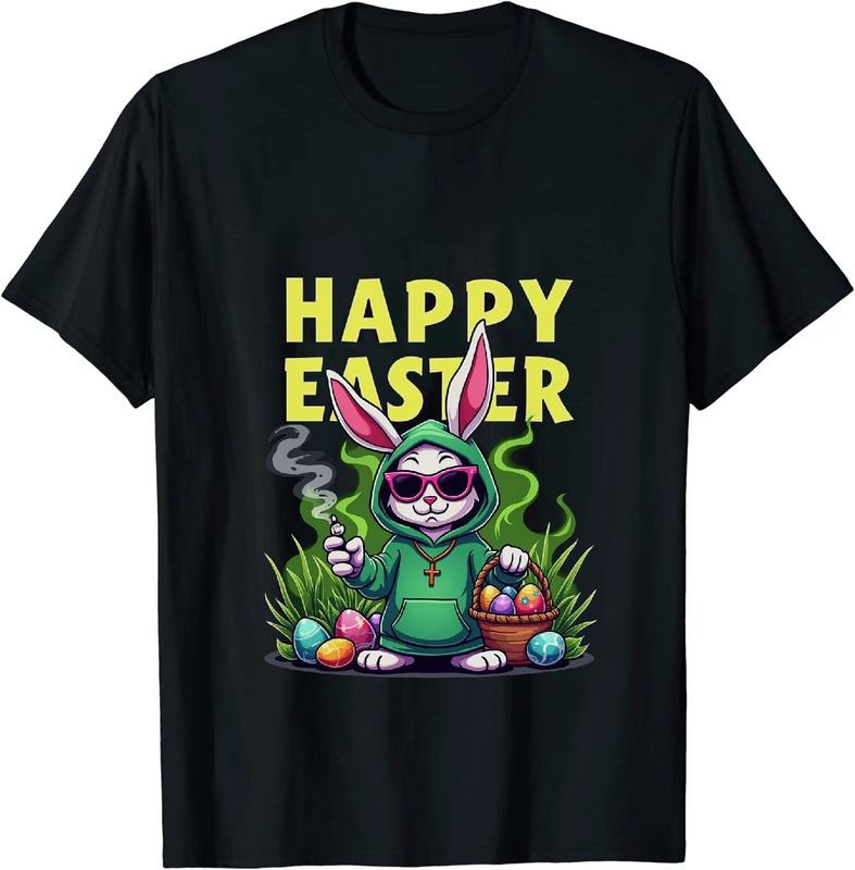 [100% Cotton] Noble Easter 420 T - Shirt With Bunny And Basket Hoodie, Sweatshirt | HypeDripTees.com