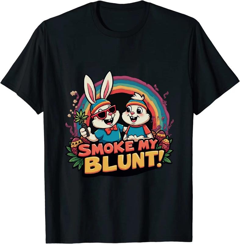 [100% Cotton] Oligarch Easter 4 20 25 Bunny T - Shirt With Duck And Rainbow Hoodie, Sweatshirt | HypeDripTees.com