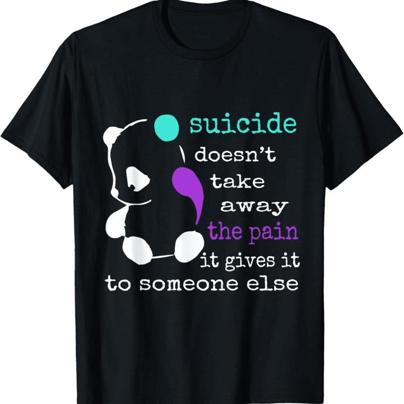 [100% Cotton] Panda With Butterfly Wing Suicide Awareness Quote T-Shirt Hoodie, Sweatshirt | HypeDripTees.com