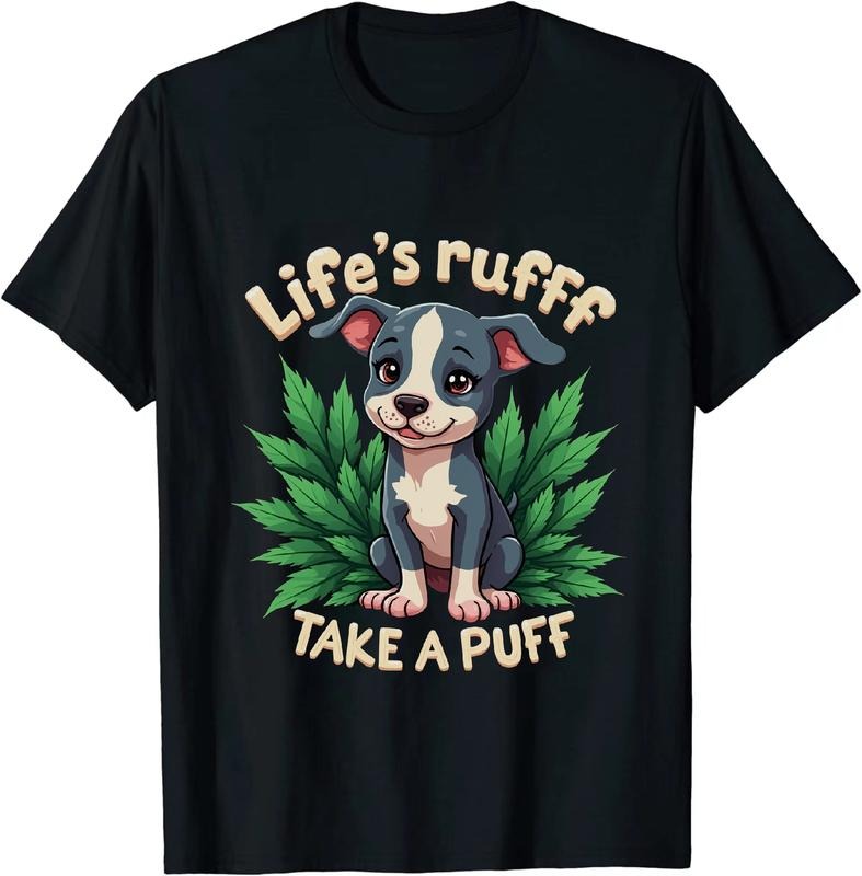 [100% Cotton] Polished Life's Puff Take a Puff T - Shirt with Leafy Design Hoodie, Sweatshirt | HypeDripTees.com