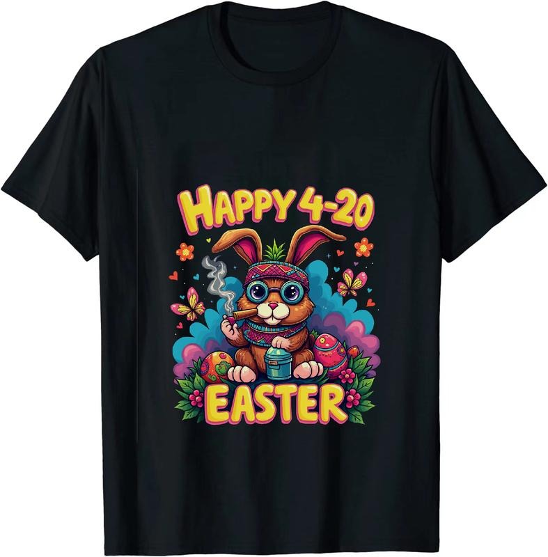 [100% Cotton] Princely Happy 4 - 20 Easter T - Shirt With Bunny And Colorful Design Hoodie, Sweatshirt | HypeDripTees.com