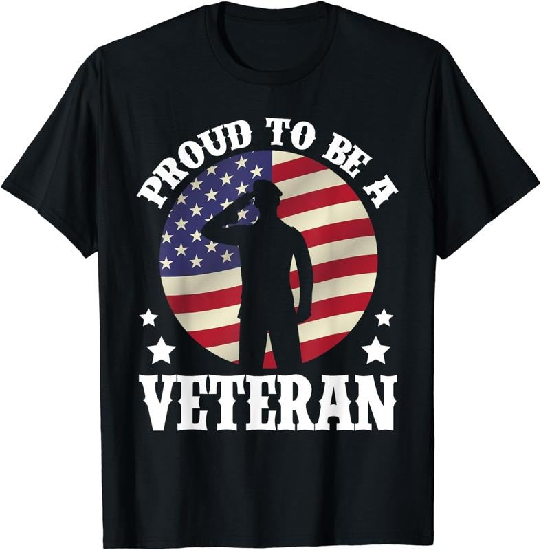 [100% Cotton] Proud Veteran Salute American Flag Patriotic T-Shirt For Heroes Hoodie, Sweatshirt | HypeDripTees.com