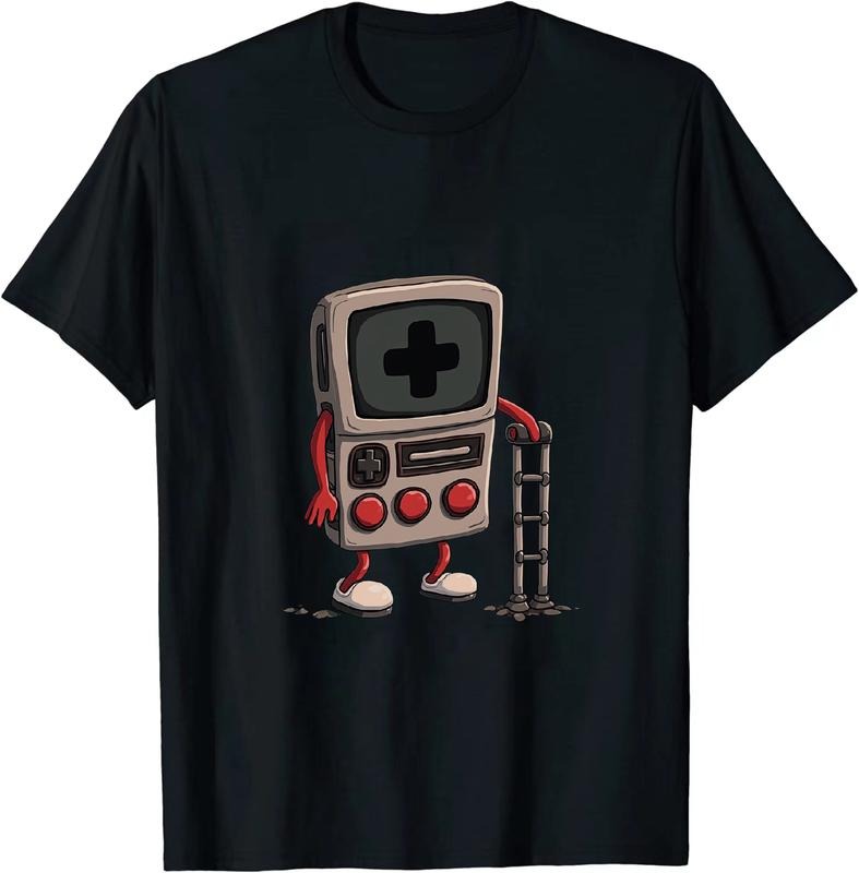 [100% Cotton] Quirky Handheld Game Console With Crutch T - Shirt Hoodie, Sweatshirt | HypeDripTees.com