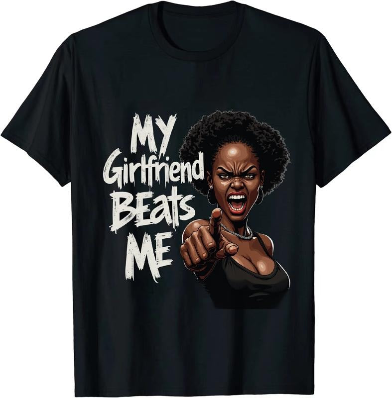 [100% Cotton] Quirky My Girlfriend Beats Me T Shirt Following Hot Cosmetics News Hoodie, Sweatshirt | HypeDripTees.com