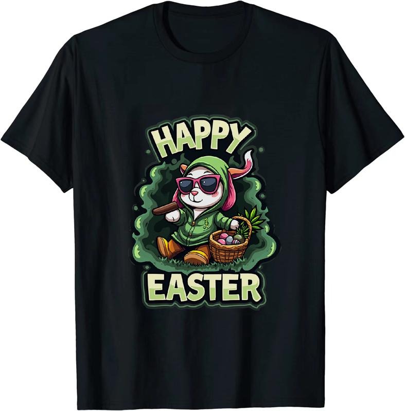 [100% Cotton] Rad Easter Bunny 420 T - Shirt For Easter Celebration Hoodie, Sweatshirt | HypeDripTees.com