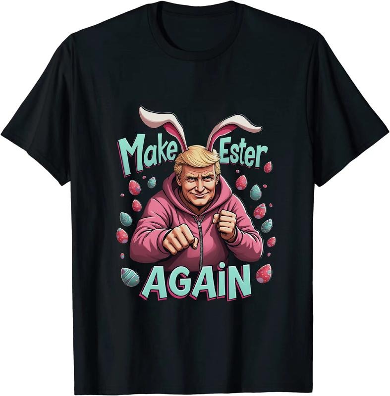 [100% Cotton] Rad Easter Bunny T - Shirt With Colorful Eggs Hoodie, Sweatshirt | HypeDripTees.com