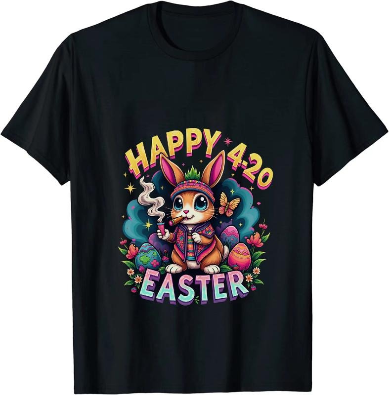 [100% Cotton] Refined Happy 4 - 20 Easter Bunny T - Shirt With Holiday Vibes Hoodie, Sweatshirt | HypeDripTees.com