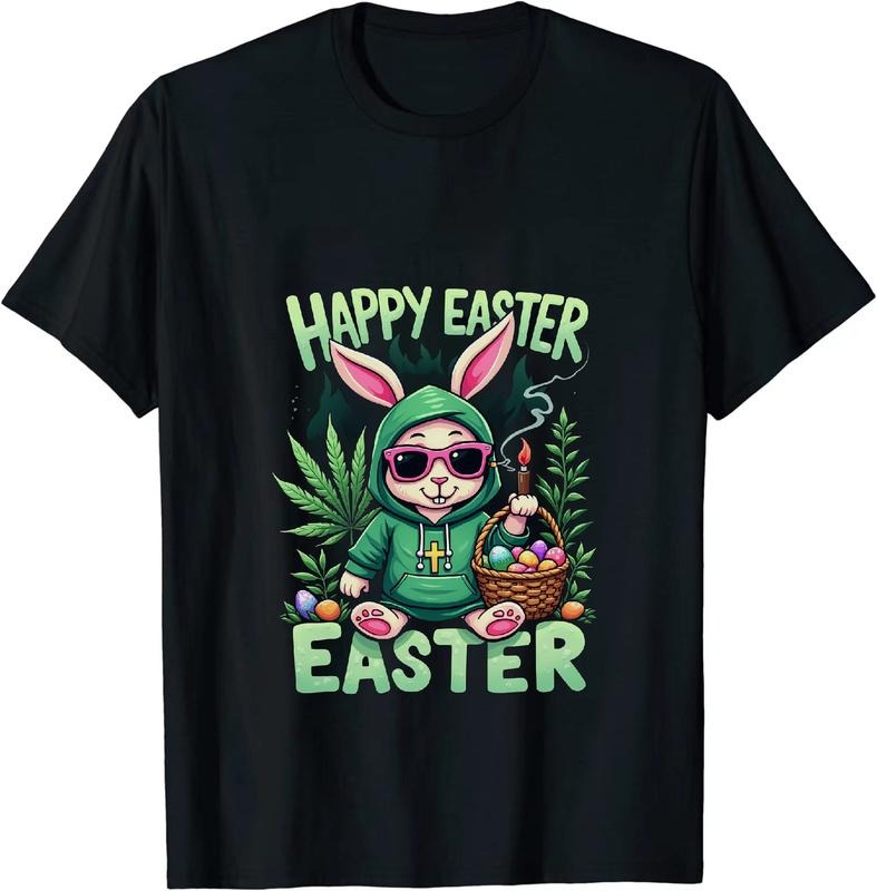 [100% Cotton] Renaissance Revival Happy Easter 420 T - Shirt With Bunny Hoodie, Sweatshirt | HypeDripTees.com