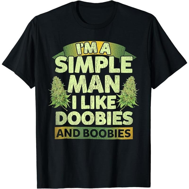 [100% Cotton] Retro - Vibed Humorous T - Shirt for Laid - Back Guys: I'm a Simple Man Hoodie, Sweatshirt | HypeDripTees.com