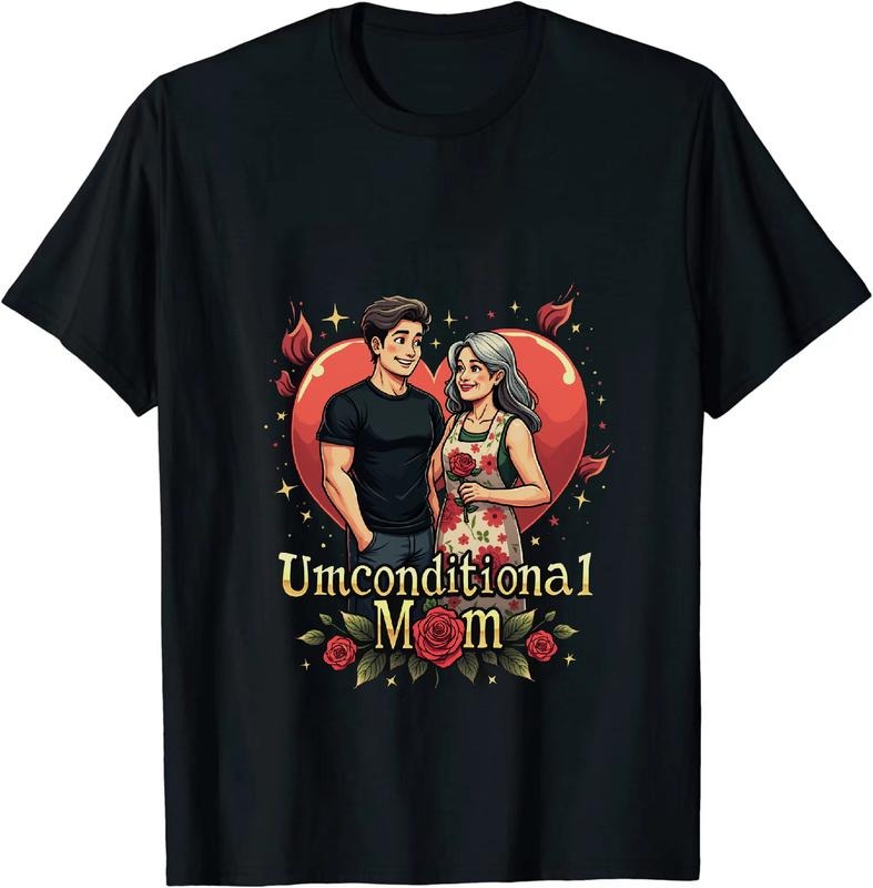 [100% Cotton] Romantic Couple Love Heart Rose Floral Design T-Shirt For Mom And Family Hoodie, Sweatshirt | HypeDripTees.com