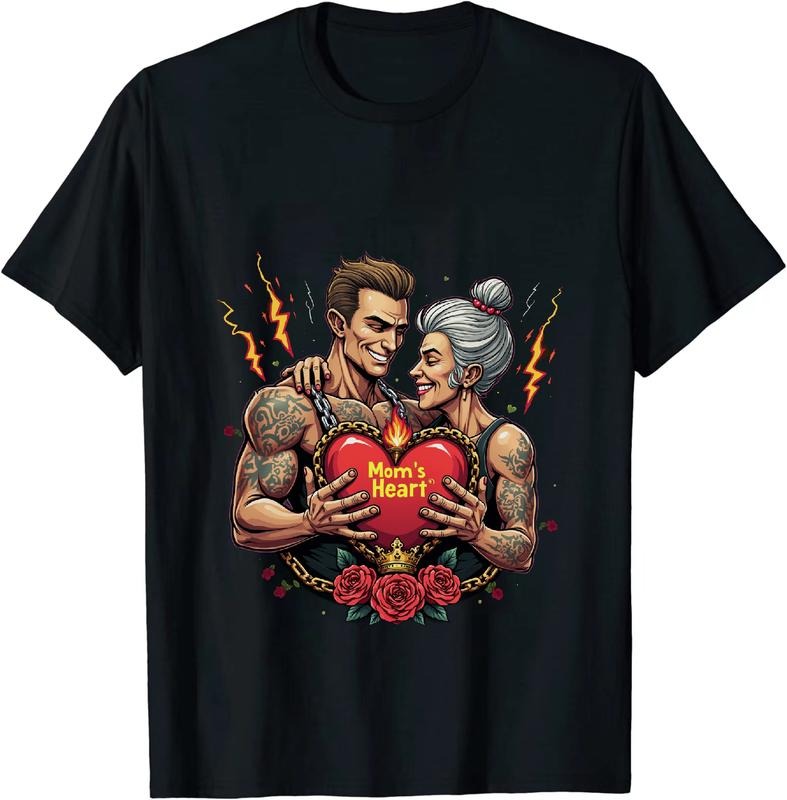 [100% Cotton] Romantic Couple Tattooed Lovers Heart Design T-Shirt For Him And Her Hoodie, Sweatshirt | HypeDripTees.com