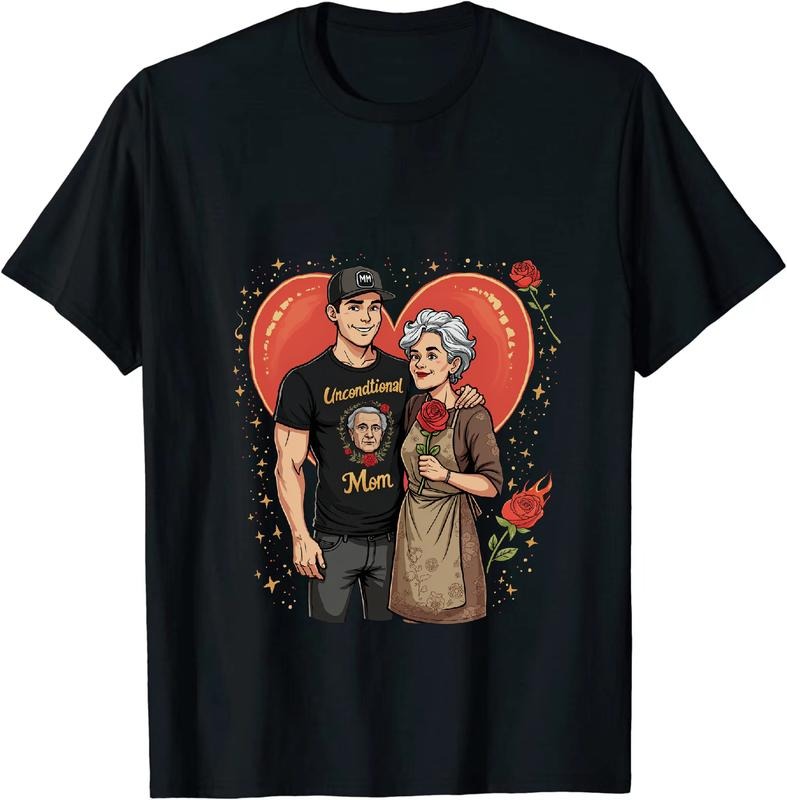 [100% Cotton] Romantic Couple With Roses Heart Design T-Shirt For Love And Affection Hoodie, Sweatshirt | HypeDripTees.com