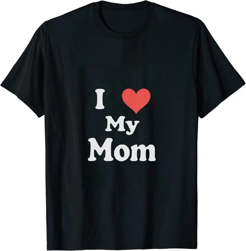 [100% Cotton] Simple and Loving T - Shirt I Love My Mom for Mom - Centric Content Hoodie, Sweatshirt | HypeDripTees.com