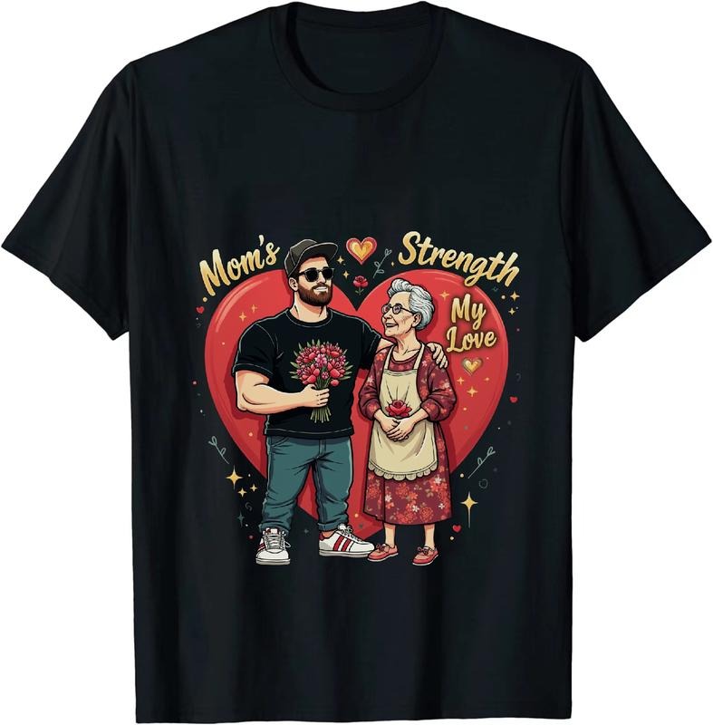 [100% Cotton] Strong Mom And Loving Son Heartwarming Flowers T-Shirt Design Hoodie, Sweatshirt | HypeDripTees.com