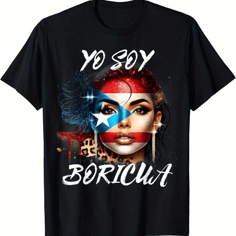 [100% Cotton] Stylish Boricua Pride Puerto Rican Flag Women Portrait T-Shirt Hoodie, Sweatshirt | HypeDripTees.com