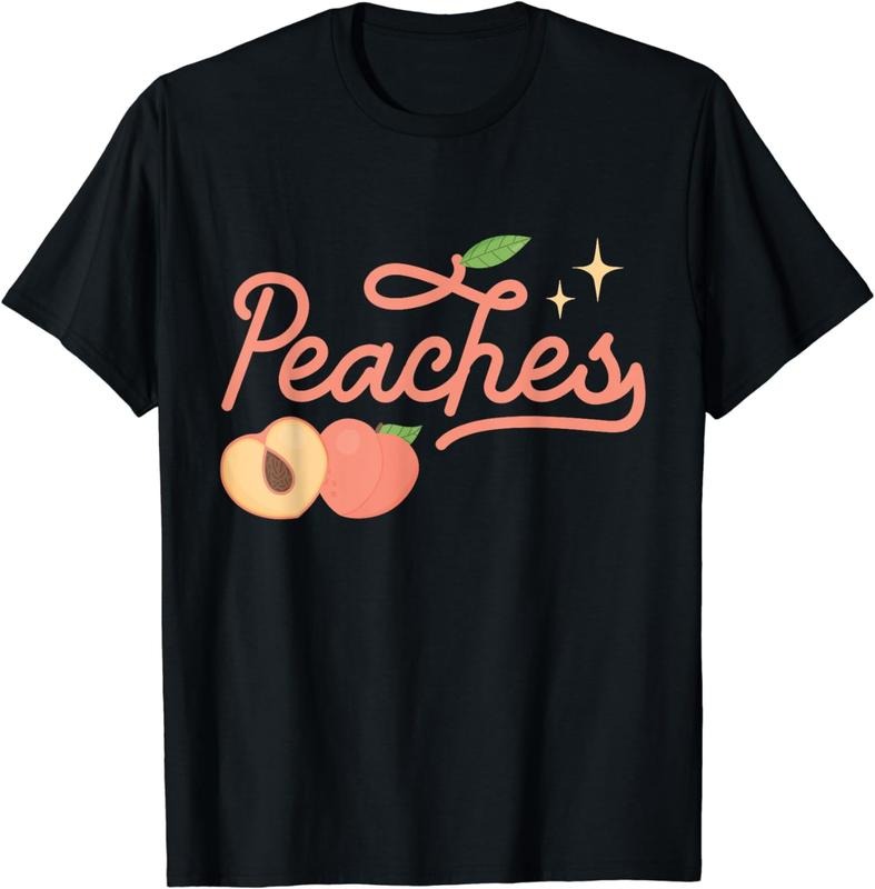[100% Cotton] Sweet Juicy Peaches Fruit Summer Vibes T-Shirt Hoodie, Sweatshirt | HypeDripTees.com