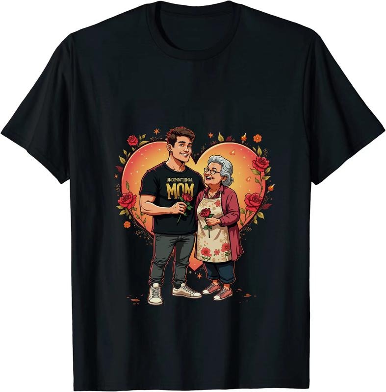 [100% Cotton] Sweet Mom And Son Love Heart Flower Lollipop Family Bonding T-Shirt Design Hoodie, Sweatshirt