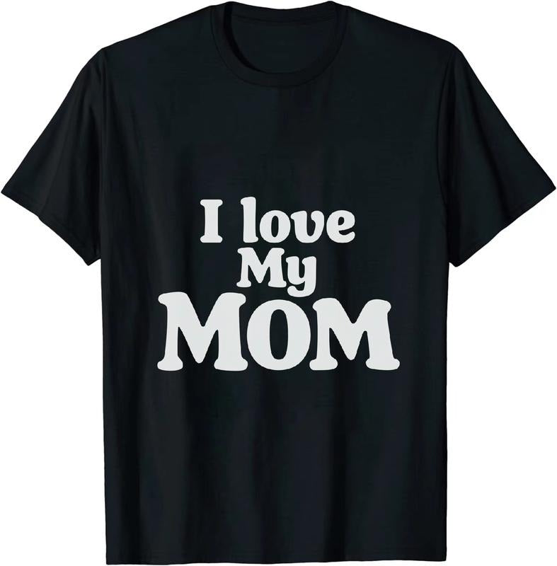 [100% Cotton] Tender - Loving Mom - Affection T - Shirt I Love My Mom for Mom