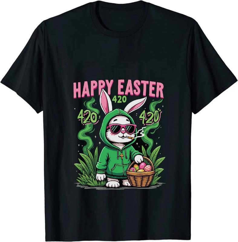 [100% Cotton] Tennis Prodigy Happy 4 - 20 Easter Bunny T - Shirt With Colorful Accents Hoodie, Sweatshirt | HypeDripTees.com