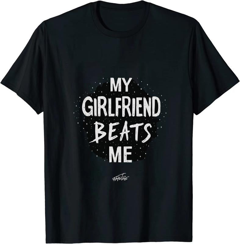 [100% Cotton] Tickling My Girlfriend Beats Me Short Sleeve Cotton T Shirt Hoodie, Sweatshirt | HypeDripTees.com