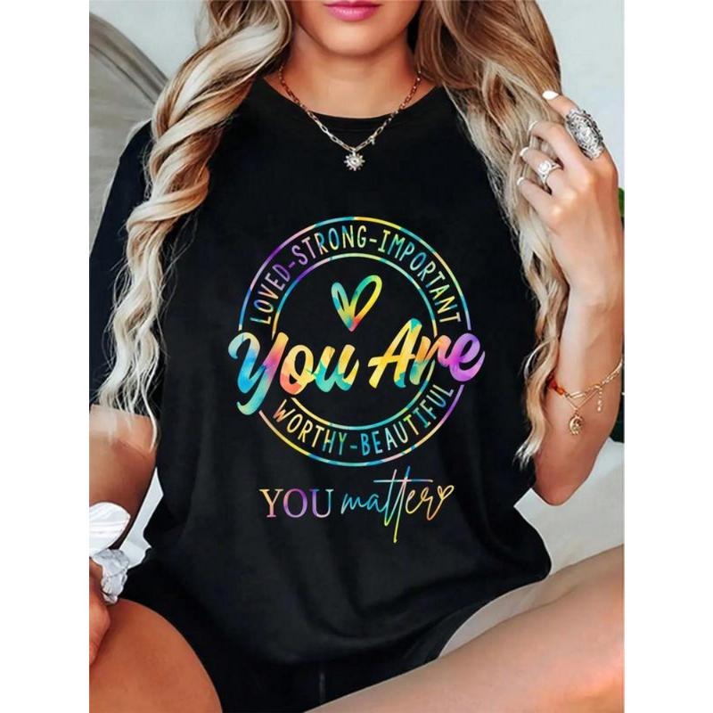 100% Cotton  Tie Dye You Matter Kindness Mental Health Awareness Warrior T-Shirt Hoodie, Sweatshirt | HypeDripTees.com