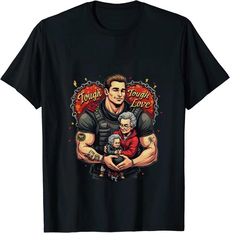 [100% Cotton] Tough Love Heartwarming Bond Tattooed Warrior And Elderly Man T-Shirt Hoodie, Sweatshirt | HypeDripTees.com