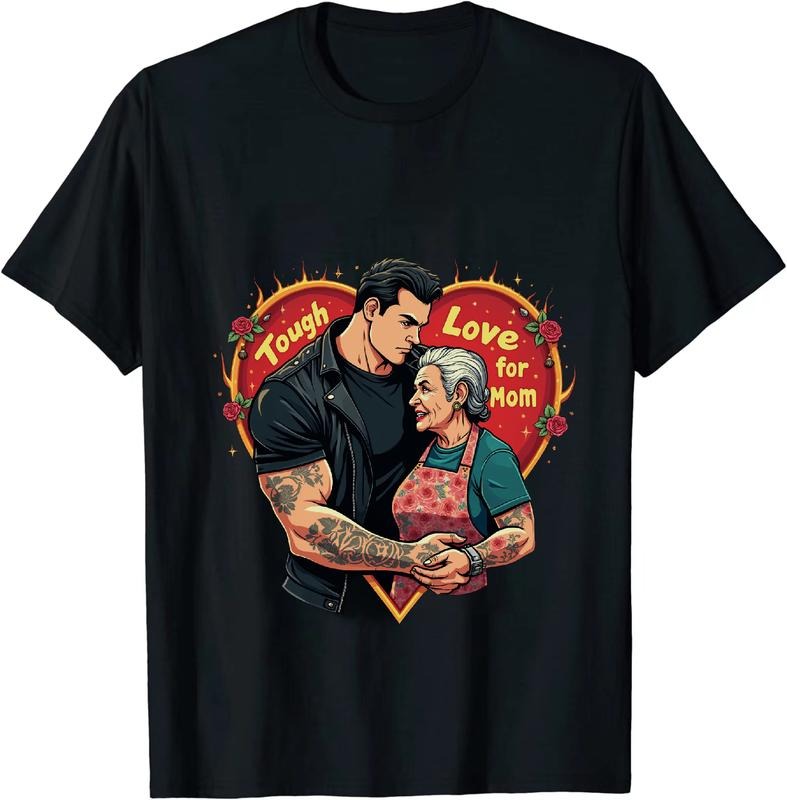[100% Cotton] Tough Love Mom And Son Matching Heart Design T-Shirt Hoodie, Sweatshirt | HypeDripTees.com