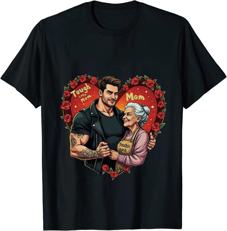 [100% Cotton] Tough Mom And Dad Love Heart Roses Tattoo Couple T-Shirt Hoodie, Sweatshirt | HypeDripTees.com