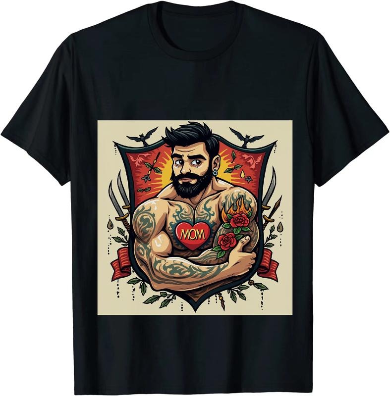 [100% Cotton] Toughness and Love MOM Heart Tattoo T-Shirt Hoodie, Sweatshirt | HypeDripTees.com