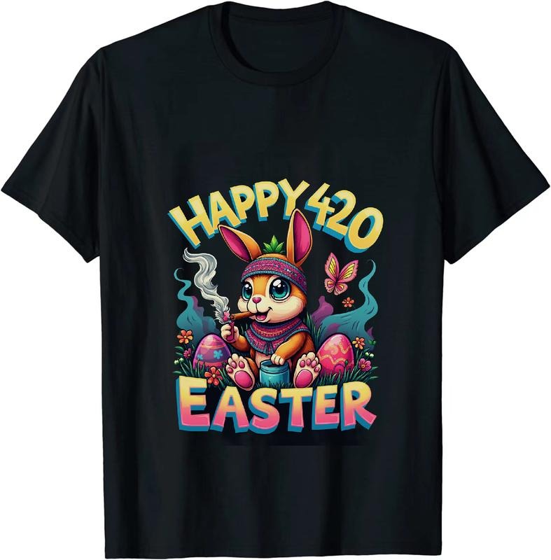 [100% Cotton] Trendy Happy 4 - 20 Easter Bunny T - Shirt Blending Holiday And Fun Hoodie, Sweatshirt | HypeDripTees.com