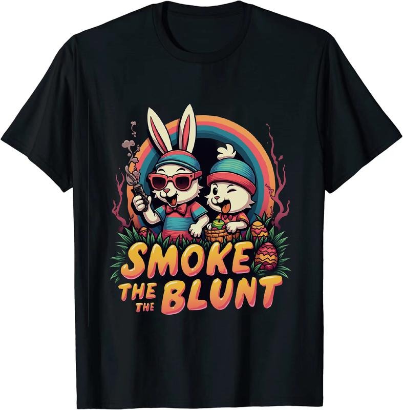 [100% Cotton] Tycoon Easter 4 20 25 T - Shirt With Bunny Duck And Egg Decor Hoodie, Sweatshirt | HypeDripTees.com
