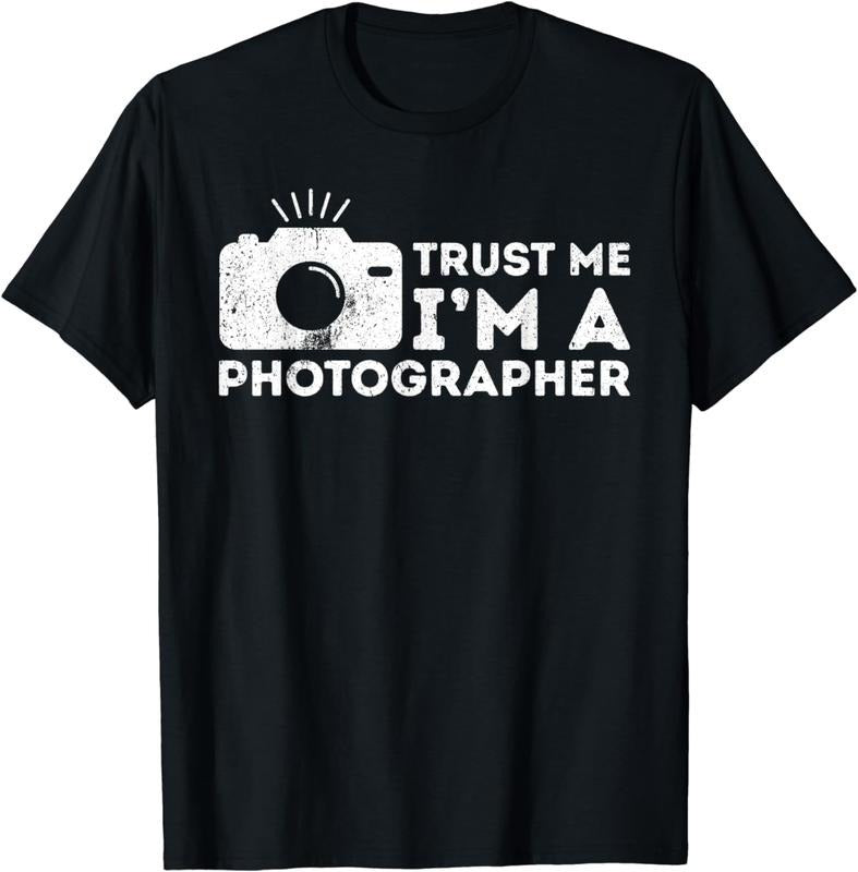 [100% Cotton] Vintage Camera Trust Me Im A Photographer Graphic Print T-Shirt Hoodie, Sweatshirt | HypeDripTees.com