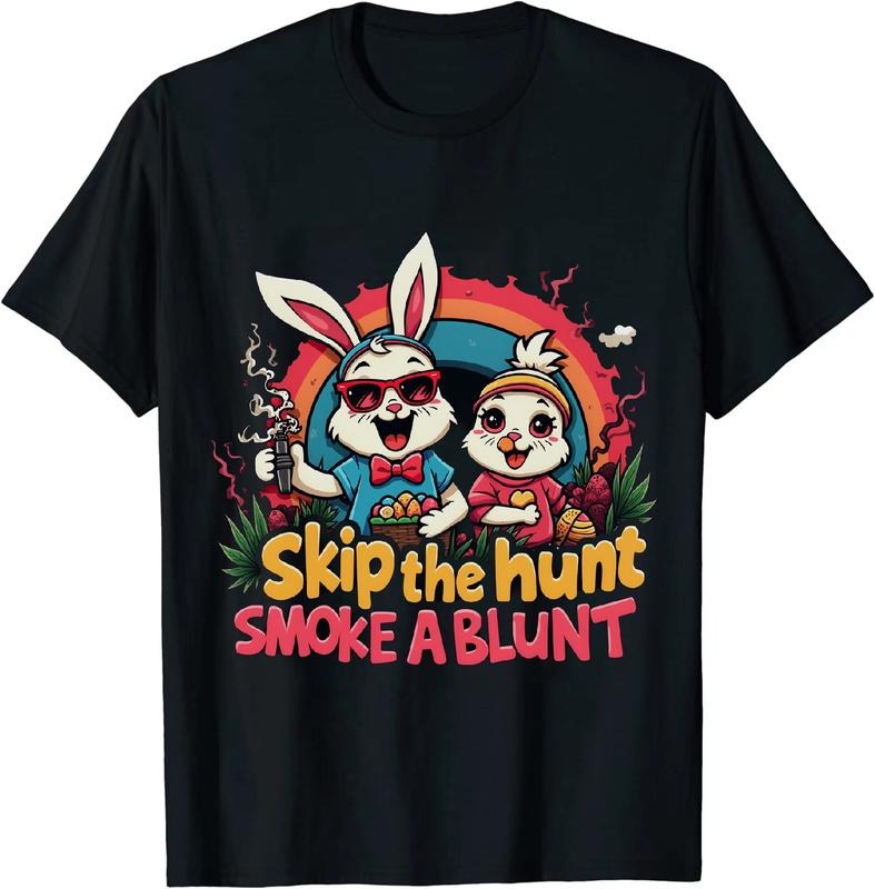 [100% Cotton] Vlogger Virtuoso Easter 4 20 25 Bunny T - Shirt With Duck And Rainbow Hoodie, Sweatshirt | HypeDripTees.com