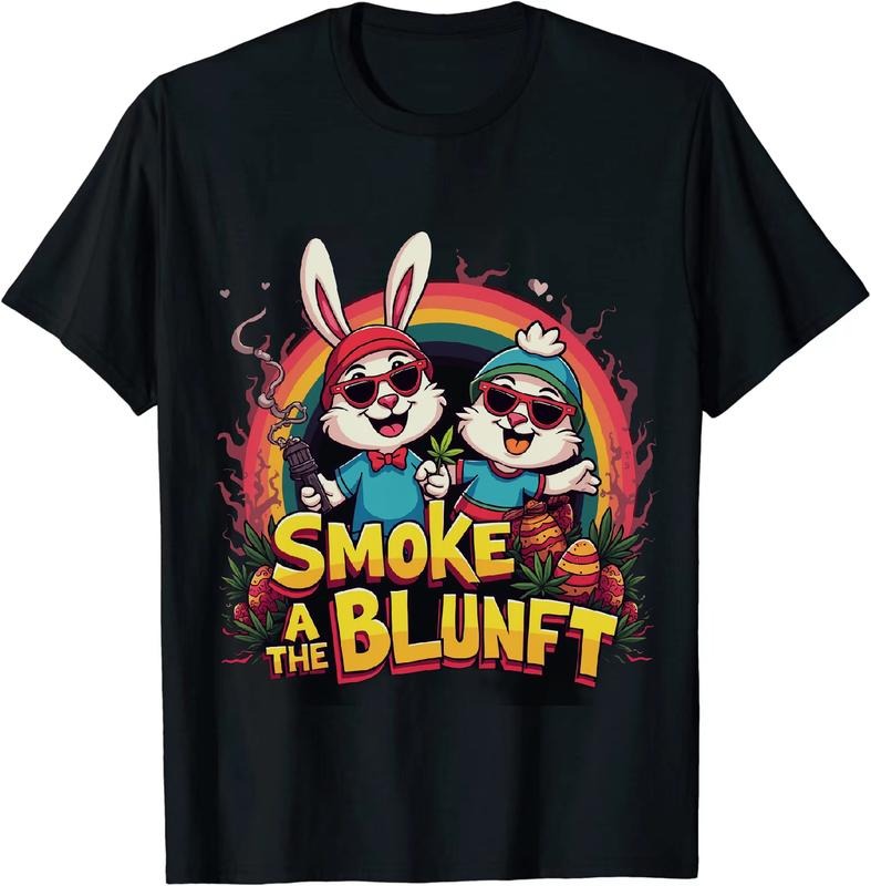 [100% Cotton] Wall Street Wizard Easter 4 20 25 Bunny Duck T