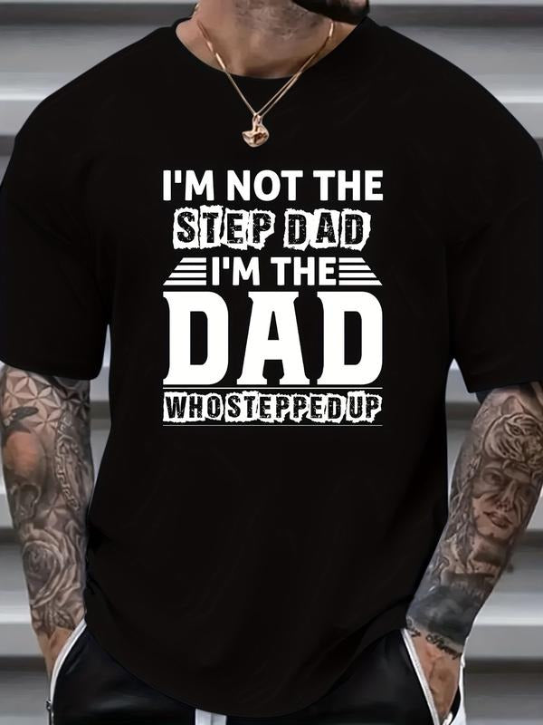 [100% Cotton] graphic tees Plus Size Men's "DAD" Graphic Print T-shirt For Summer Hoodie, Sweatshirt | HypeDripTees.com
