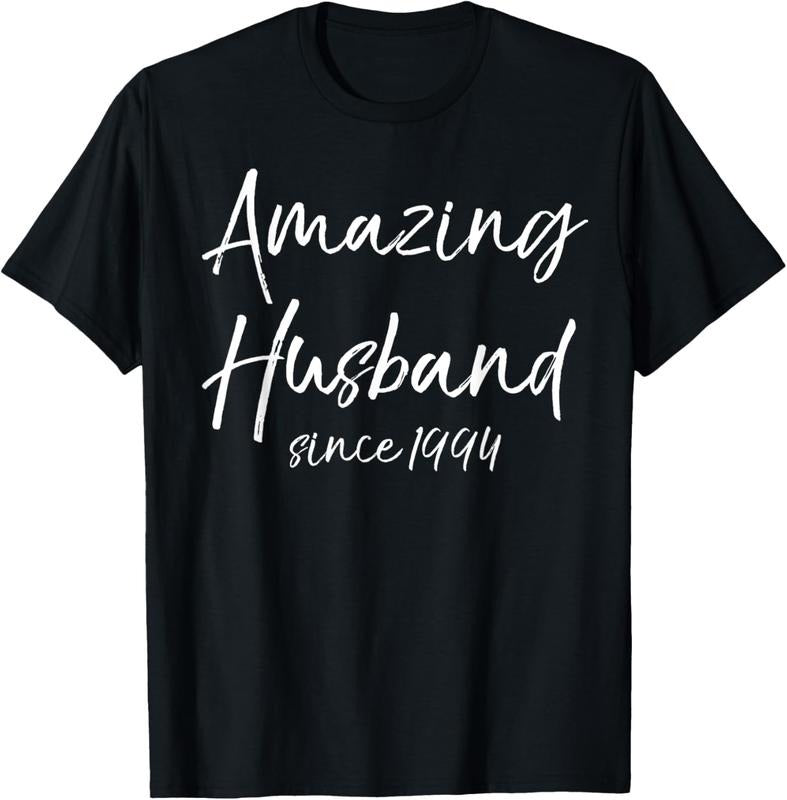 100% Cotton 30th Anniversary Idea from Wife Amazing Husband Since 1994 T-Shirt Hoodie, Sweatshirt | HypeDripTees.com