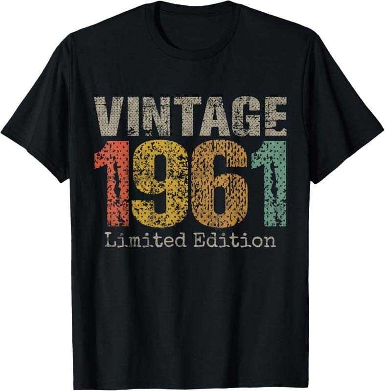 100% Cotton 63 Year Old Gifts Vintage 1961 Limited Edition 63rd Birthday T-Shirt Hoodie, Sweatshirt | HypeDripTees.com