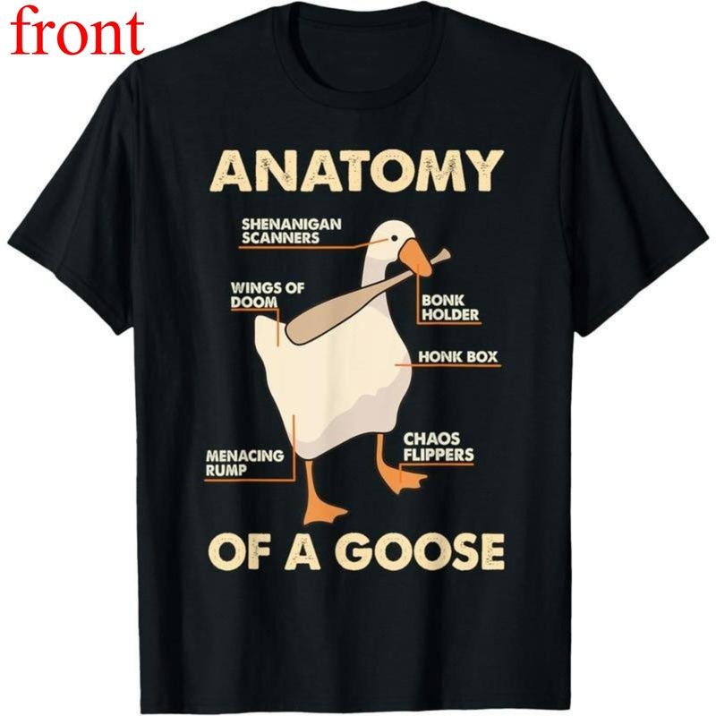 100% Cotton Anatomy Of A Goose Funny Meme Animal Lover Goose Honk Bonk T-Shirt Hoodie, Sweatshirt | HypeDripTees.com