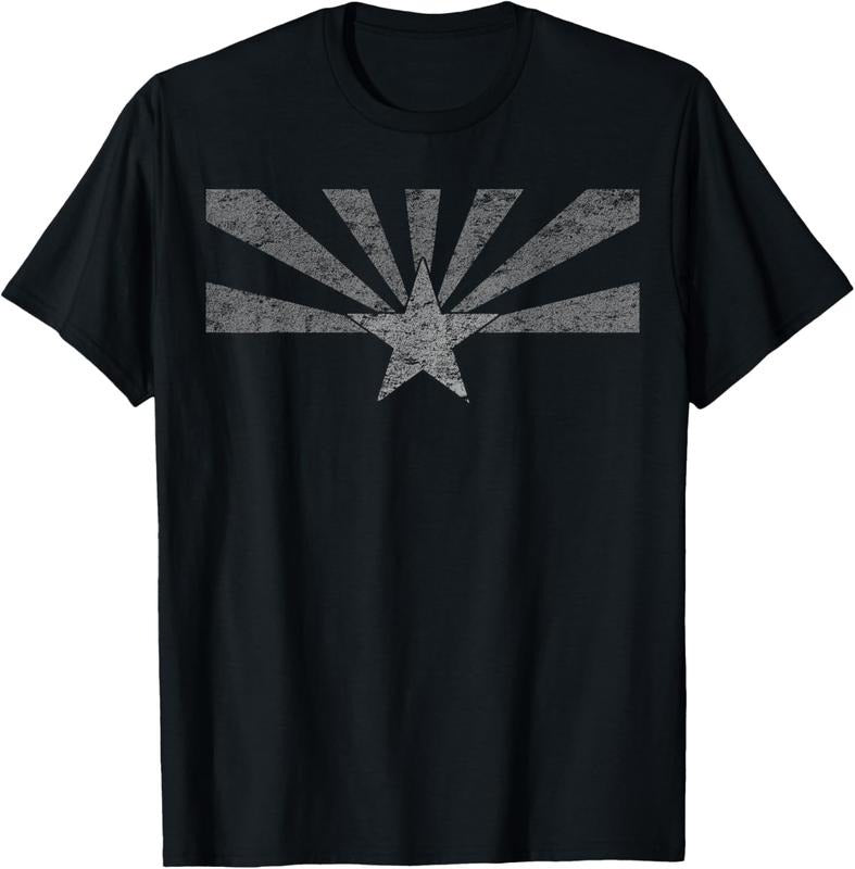 100% Cotton Arizona State Flag T-Shirt Distressed Vintage AZ Flag Print T-Shirt Hoodie, Sweatshirt | HypeDripTees.com