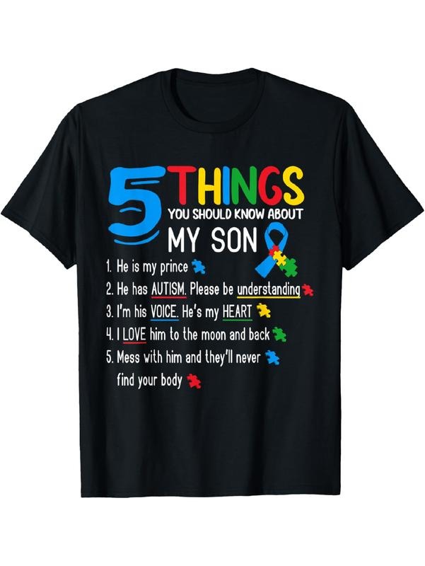 [100% Cotton]Autistic Son Autism Awareness Support For Mom Dad Parents T-Shirt Hoodie, Sweatshirt | HypeDripTees.com