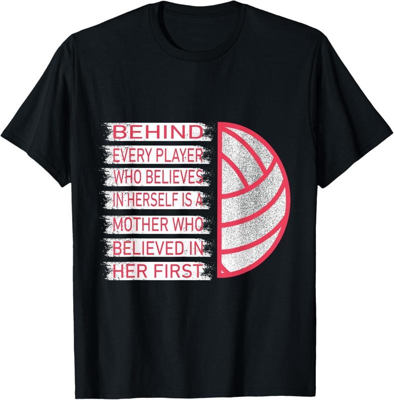 100% Cotton Behind Every Player Is A Mother Volleyball Mom T-Shirt Hoodie, Sweatshirt | HypeDripTees.com