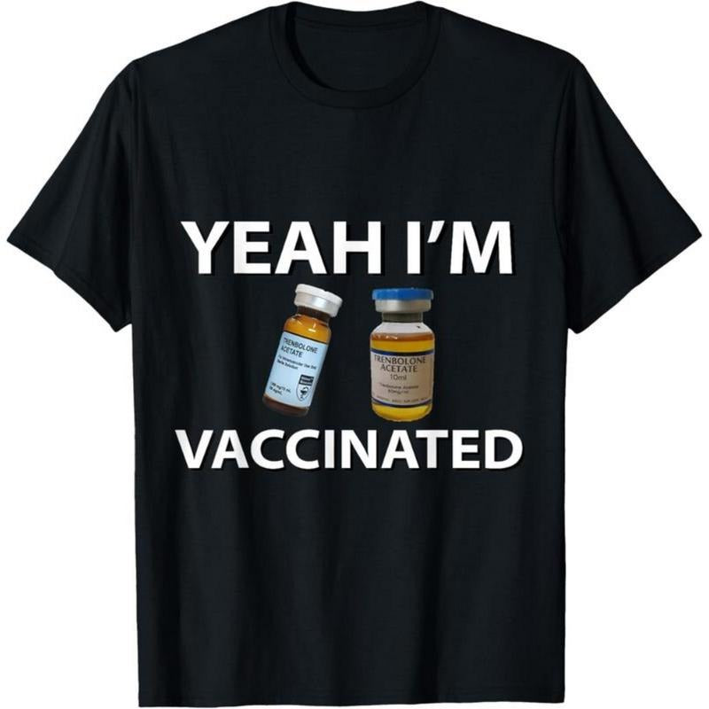 100% Cotton Bodybuilding Vaccinated Trenbolone Funny Tren Lover Gym Jim T-Shirt Hoodie, Sweatshirt | HypeDripTees.com
