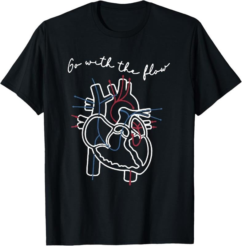 100% Cotton CVICU Cardiac Nurse Anatomy Cardiology Human Heart Flow T-Shirt Hoodie, Sweatshirt | HypeDripTees.com