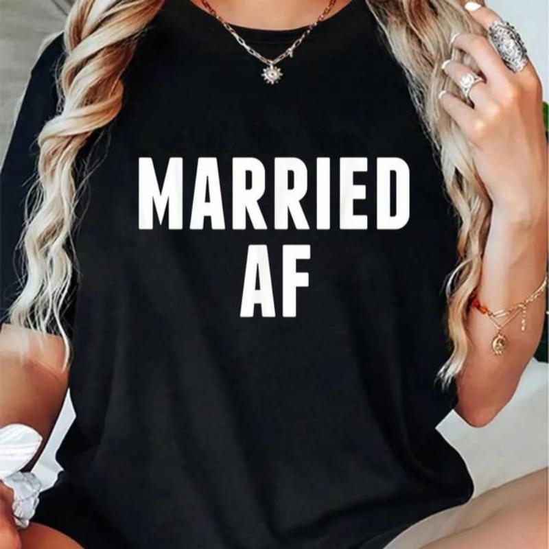 100% Cotton Casual Tshirt Married AF T Shirt For Husband Or Wife style 02 Hoodie, Sweatshirt | HypeDripTees.com